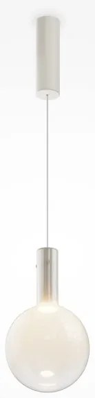 Κρεμαστό Φωτιστικό Οροφής LED 4W Γυαλί Φ20cm Nebula Maytoni MOD182PL-L4W3K Λευκό
