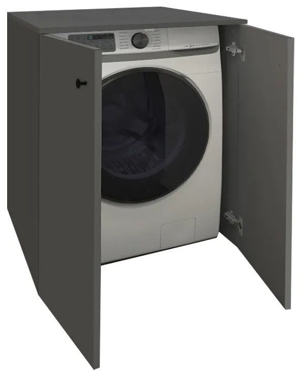 Έπιπλο πλυντηρίου Gray Megapap χρώμα ανθρακί 70x66x90εκ.-GP041-0055,3