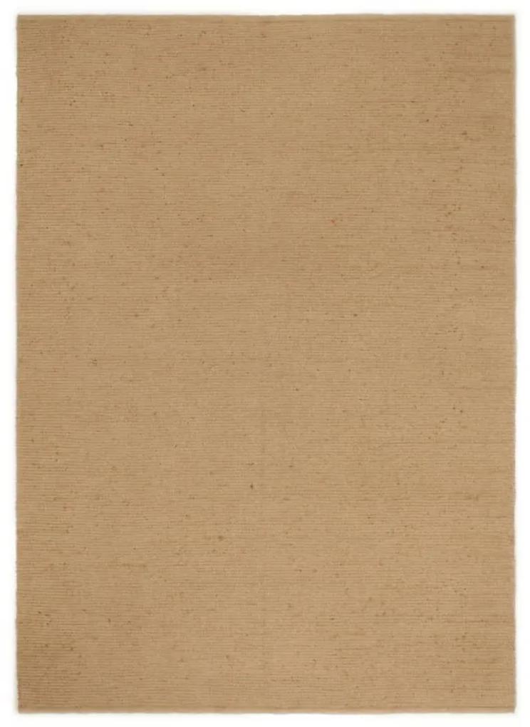 Χαλί Χειροποίητο με Θηλιά 80 x 160 εκ. από Γιούτα και Βαμβάκι - Καφέ