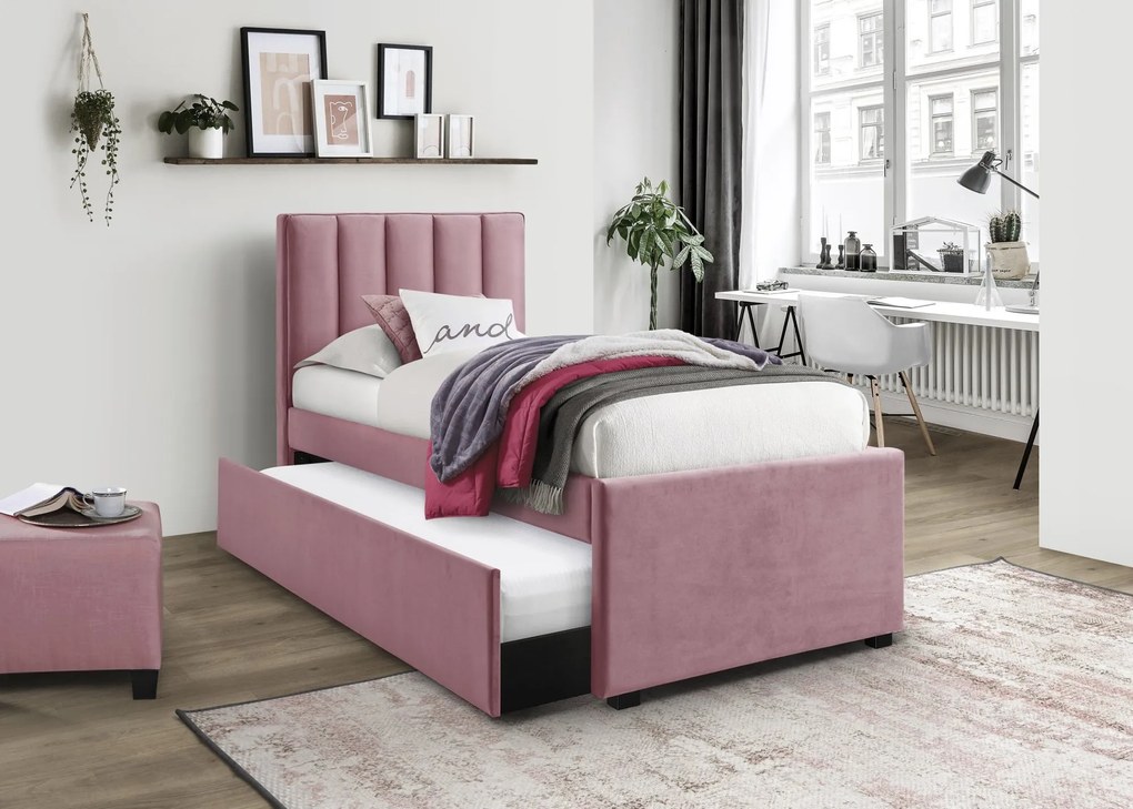 RUSSO 90 cm bed pink