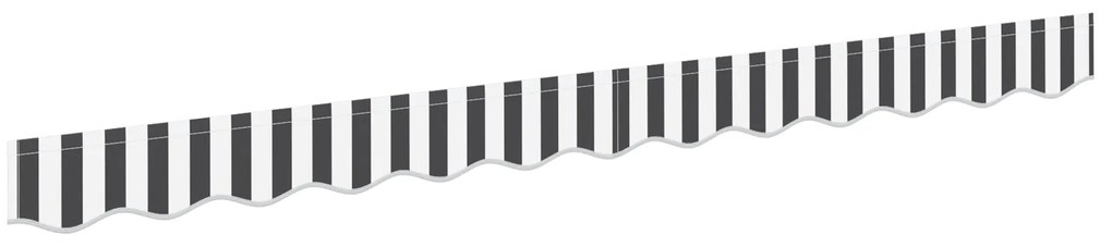 vidaXL Κάλυμμα Φανού 2.5 μ. Ανθρακί και Λευκό 2.3x0.2 μ.