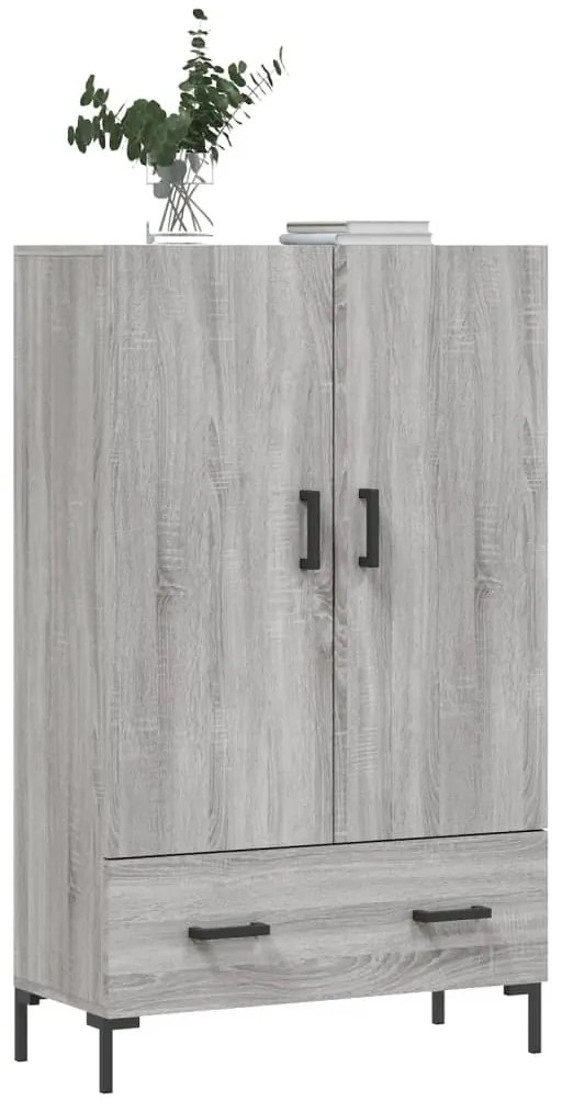 vidaXL Ντουλάπα Γκρι Sonoma 69,5 x 31 x 115 εκ. από Επεξεργασμένο Ξύλο