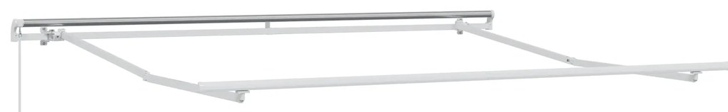 vidaXL Manual Retractable Awning Κόκκινη και Καφετιά 300x250 cm