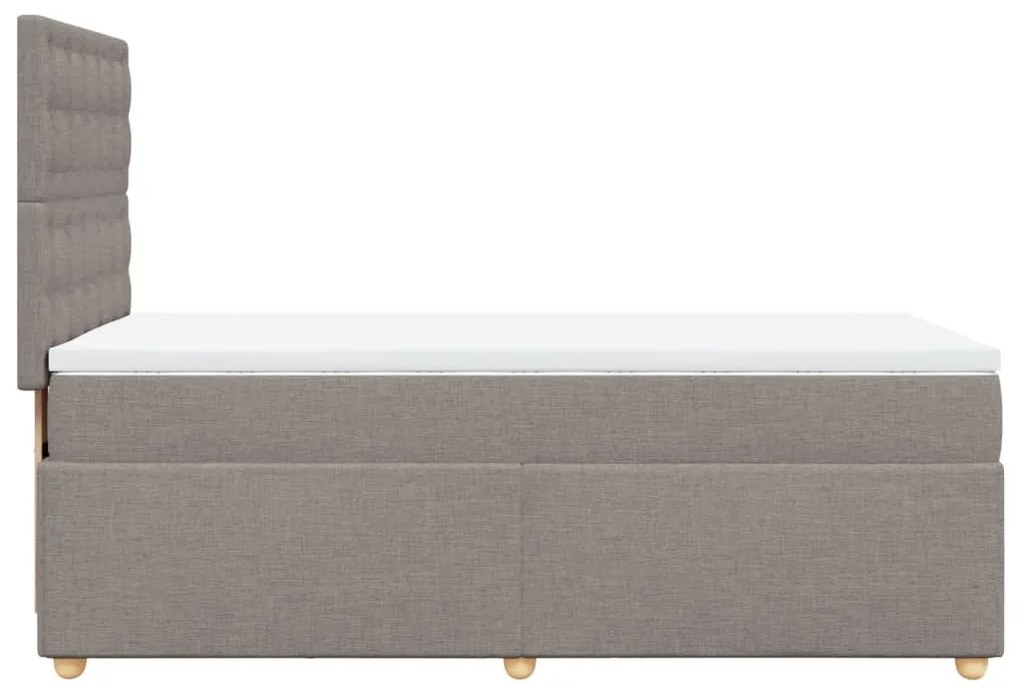 ΚΡΕΒΑΤΙ BOXSPRING ΜΕ ΣΤΡΩΜΑ TAUPE 90X200 ΕΚ. ΥΦΑΣΜΑΤΙΝΟ 3293481