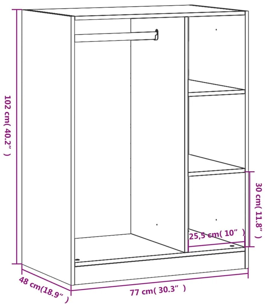 ΝΤΟΥΛΑΠΑ ΧΡΩΜΑ SONOMA ΔΡΥΣ 77 X 48 X 102 ΕΚ. ΑΠΟ ΜΟΡΙΟΣΑΝΙΔΑ 840809