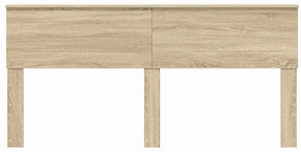 vidaXL Κεφαλάρι με κεφαλάρι Δρύς Sonoma 200 cm Επεξεργασμένο ξύλο