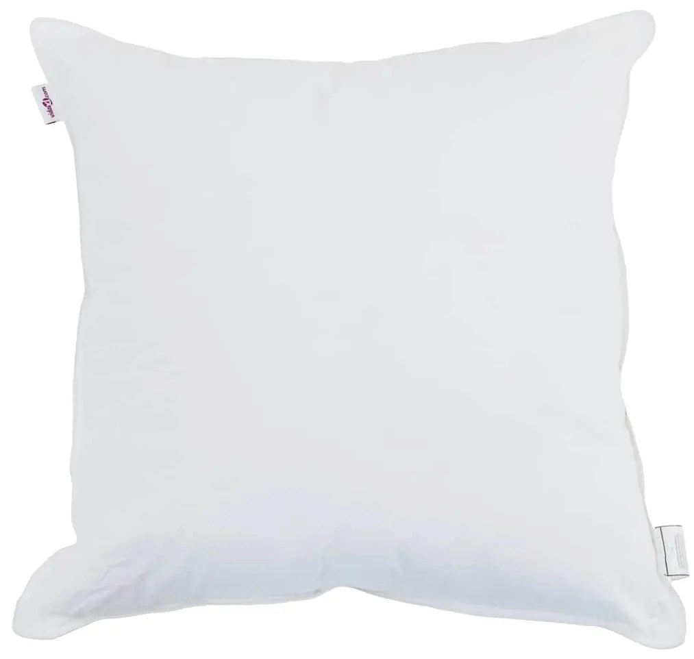 vidaXL Μαξιλάρι με μαξιλάρι 2 pcs Λευκό 80 x 80 cm Βαμβάκι