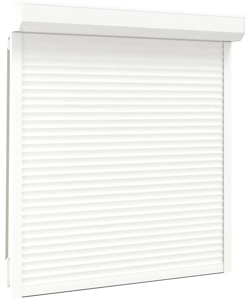 vidaXL Παντζούρι Ρολό Λευκό 130 x 140 εκ. από Αλουμίνιο