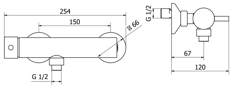 Μπαταρία Ντουζιέρας με Στήριγμα Ντουζ TEOREMA NEW JABIL