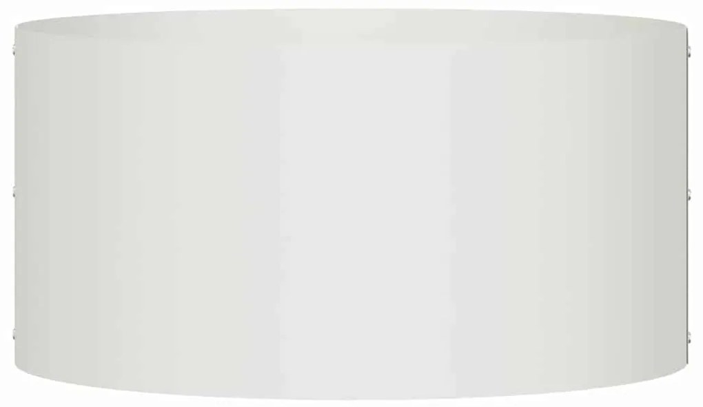 vidaXL Ζαρντινιέρες κήπου 5 pcs Λευκό 40 x 40 x 20 cm Ατσάλι