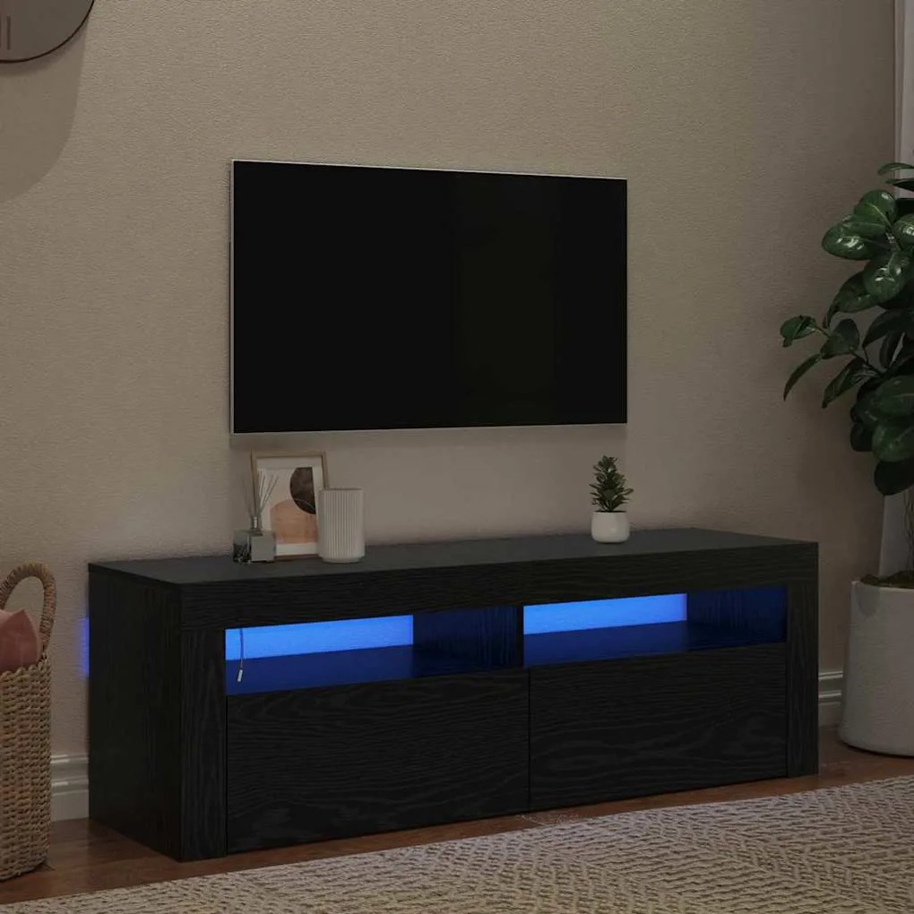 vidaXL Ντουλάπι TV Μαύρο 120 x 35 x 40 εκ. Επεξεργασμένο ξύλο