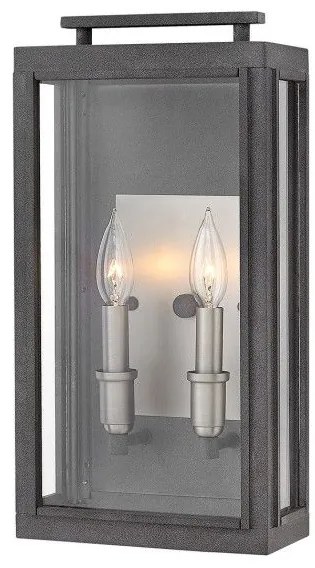 Απλίκα Φωτιστικό Τοίχου 2xE14 60W IP44 Sutcliffe Elstead QN-SUTCLIFFE-M-AZ Μαύρο