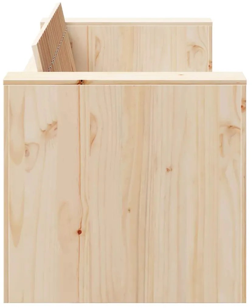 vidaXL Καναπές Κήπου Καφέ 134 x 60 x 62 cm Μασίφ ξύλο πεύκου