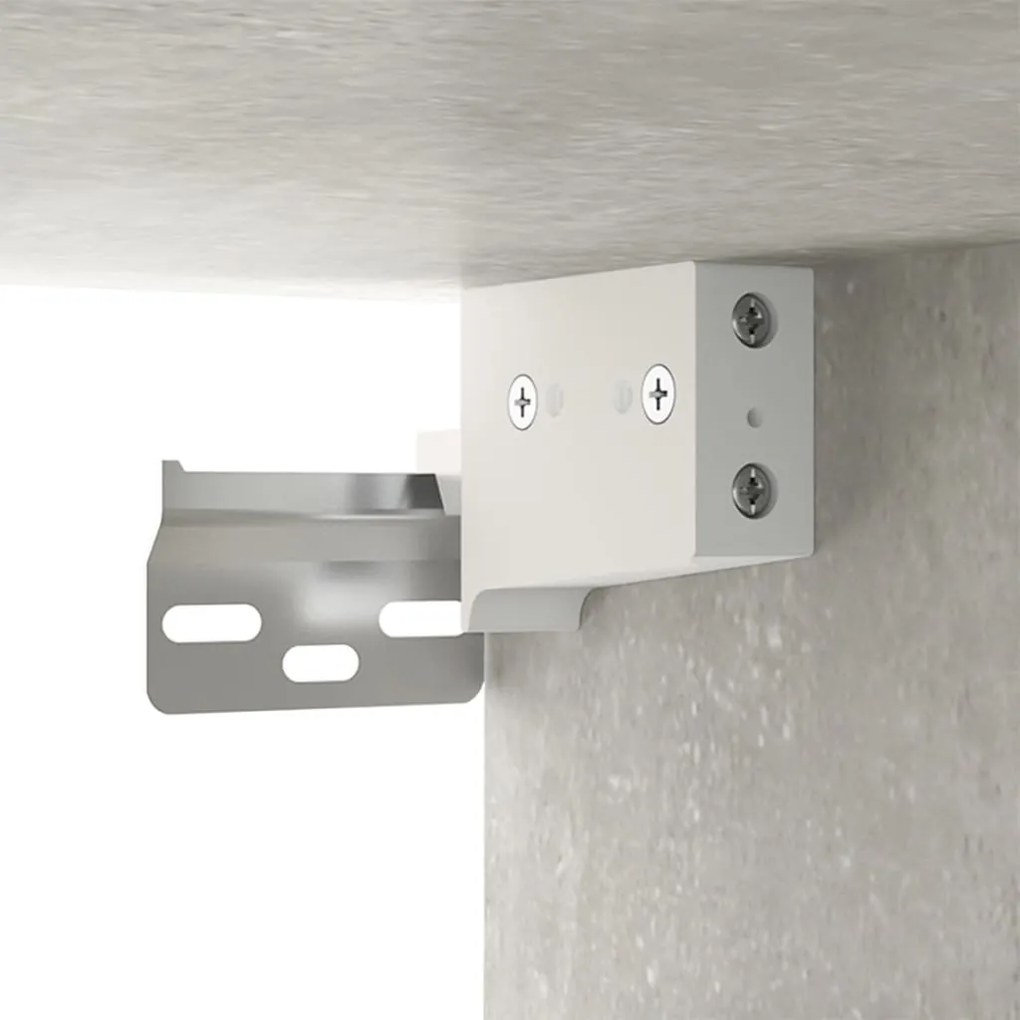 vidaXL Ντουλάπι Τοίχου Γκρι Σκυρ. 60x31x60 εκ. Επεξεργασμένο Ξύλο
