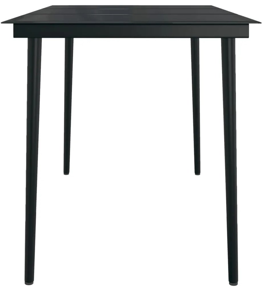 vidaXL Σετ Τραπεζαρίας Κήπου 5 Τεμαχίων Καφέ/Μαύρο