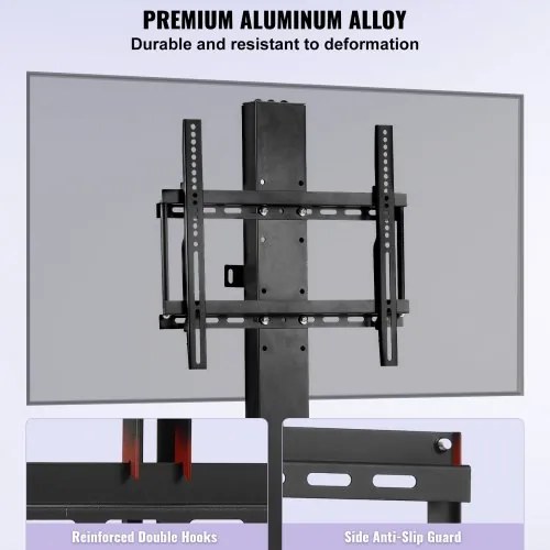 VEVOR Motorized TV Lift Stroke Length 28 Inches Motorized TV Mount Fit for 26-57 Inch TV Lift with Remote Control Height Adjustable 28 Inch Load Capacity 132 Lbs