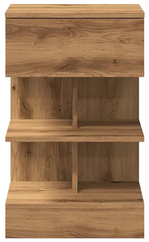 vidaXL Κομοδίνα 2 τεμάχια Artisan Oak 40x35x65 cm Κατασκευασμένο ξύλο