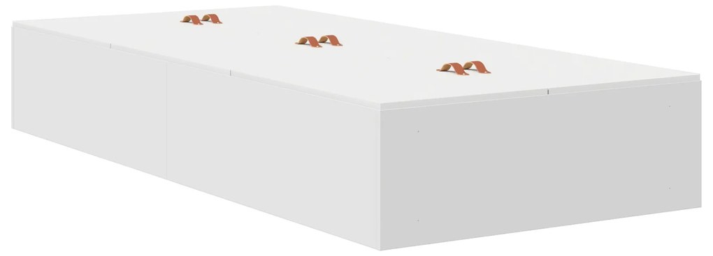 vidaXL Κρεβάτι Αποθήκευσης Λευκό 90x190 εκ.