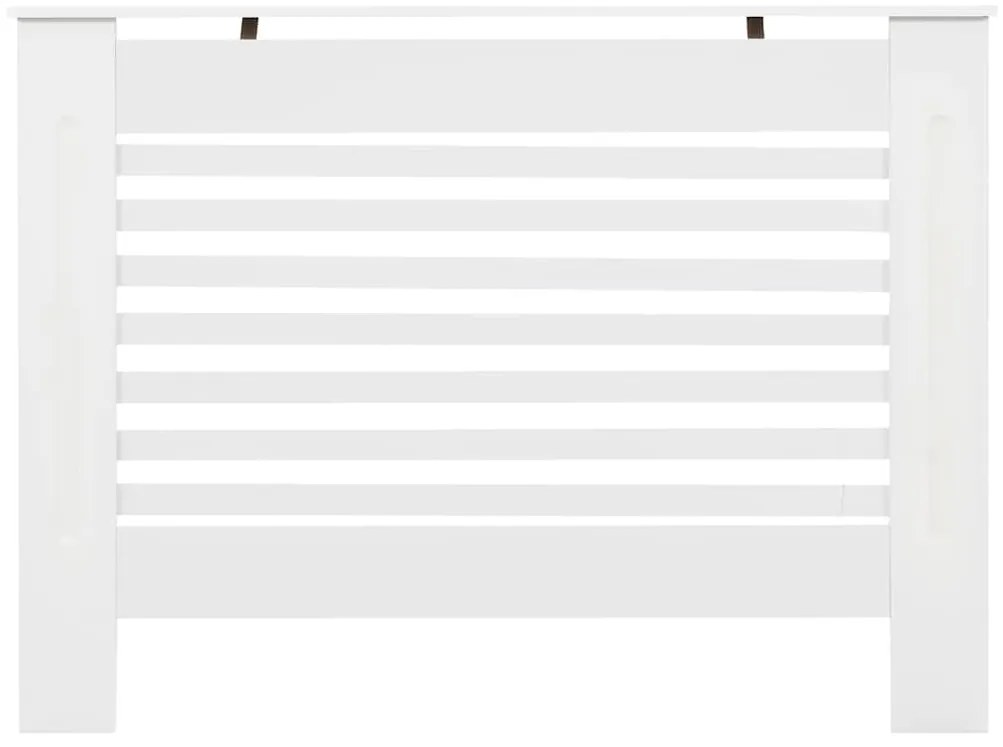 vidaXL Κάλυμμα Καλοριφέρ Λευκό 112 x 19 x 81,5 εκ. από MDF