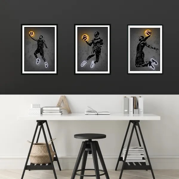 Σετ Ξύλινων Κάδρων Neon Player 21X30cm SNK184