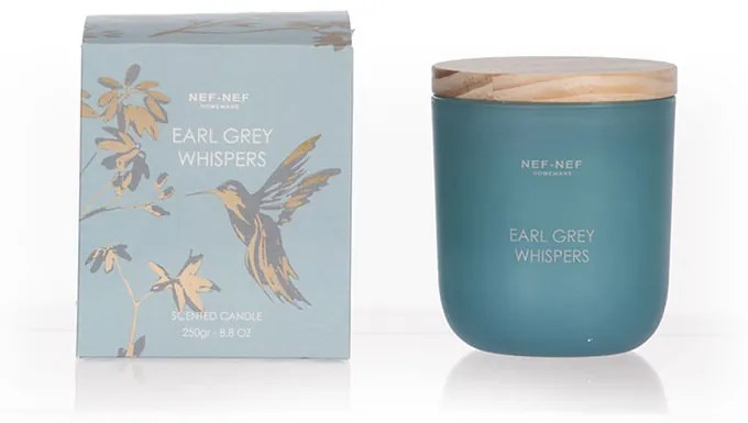 Αρωματικό Κερί Earl Grey Whispers Petrol 255gr - Nef-Nef Homeware