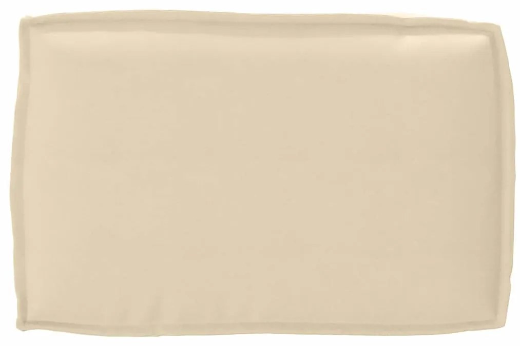 vidaXL Μαξιλάρι παλέτας για πλάτη Μπεζ 60 x 40 x 12 cm Ύφασμα Oxford