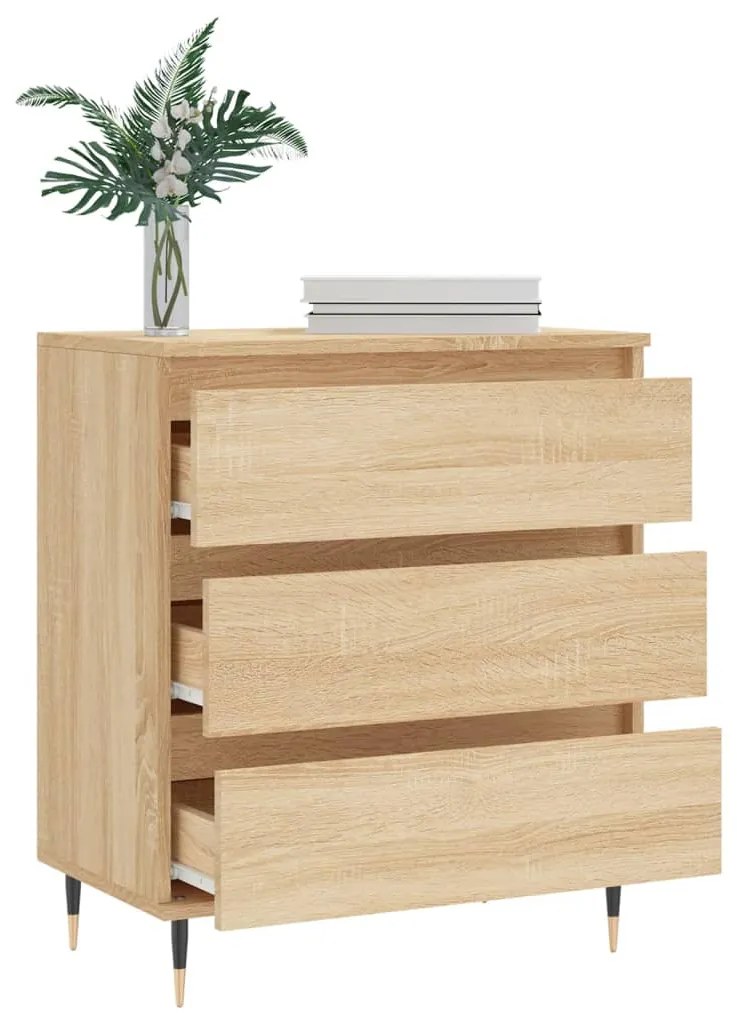 vidaXL Συρταριέρα Sonoma Δρυς 60x35x70 εκ. Επεξεργασμένο Ξύλο