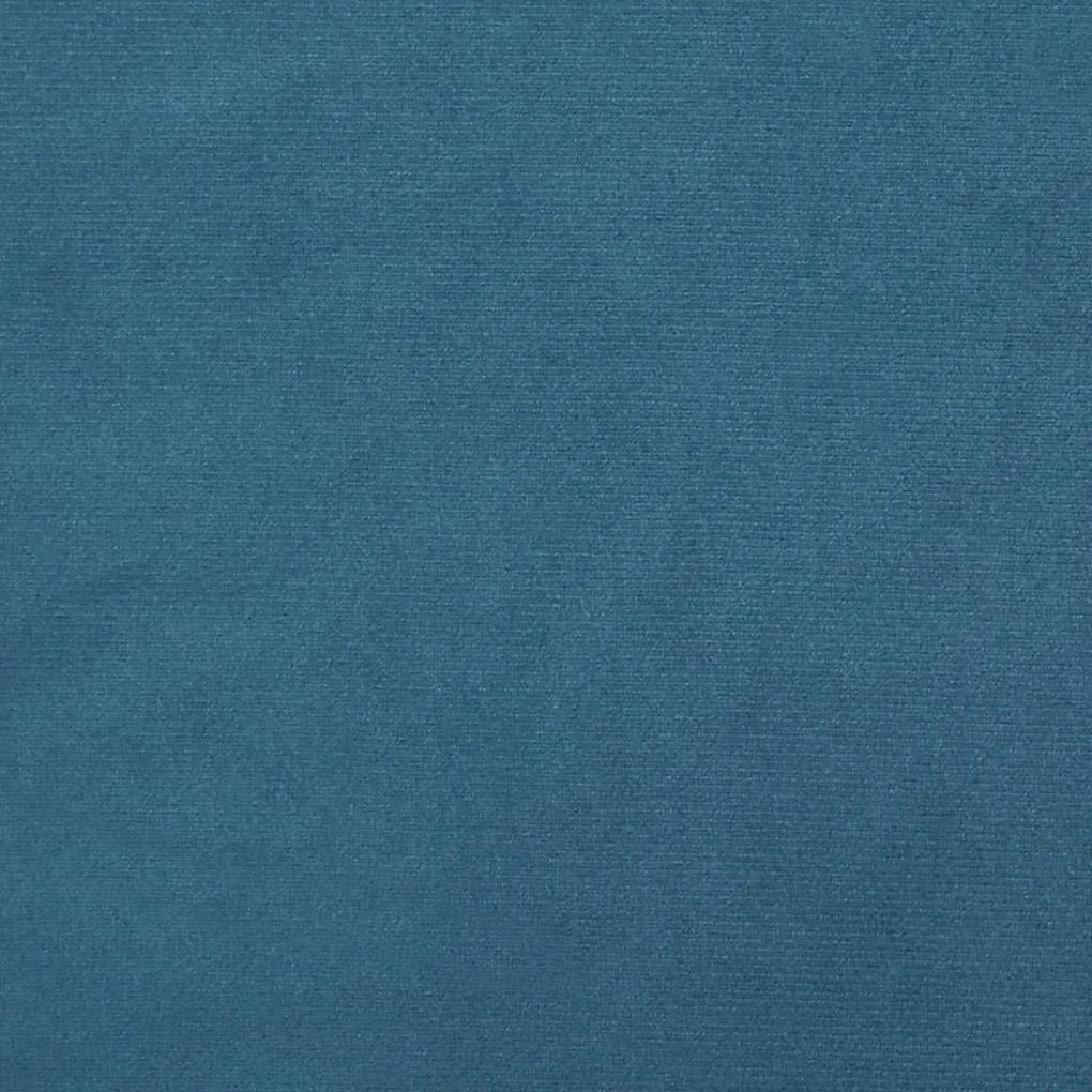 Σετ Σαλονιού 3 Τεμαχίων Μπλε από Βελούδο με Μαξιλάρια - Μπλε