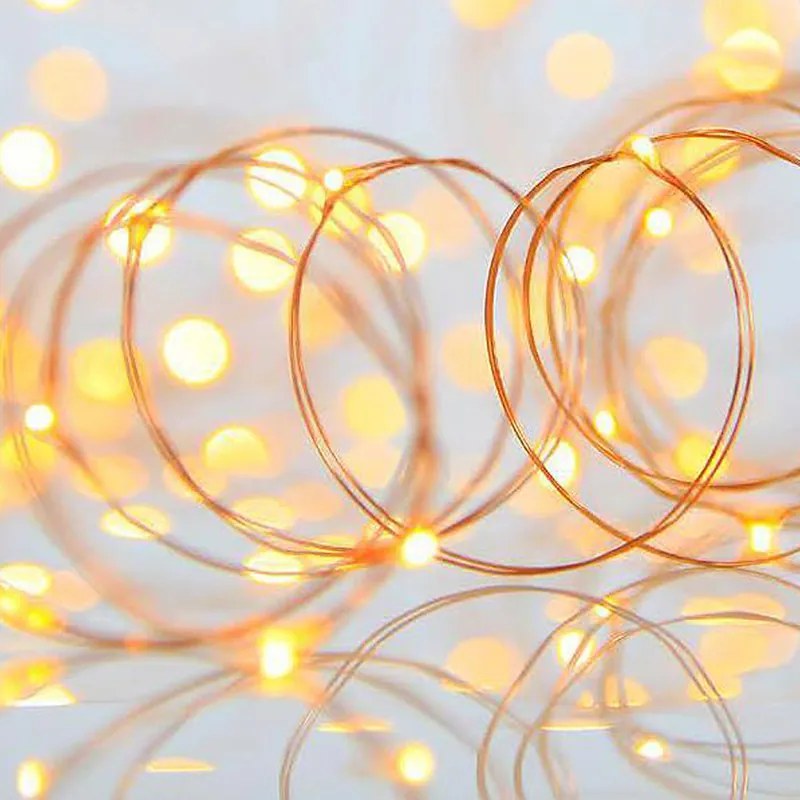 Διακοσμητική Γιρλάντα Με 100 Mini LED Φωτάκια Eurolamp 600-07321