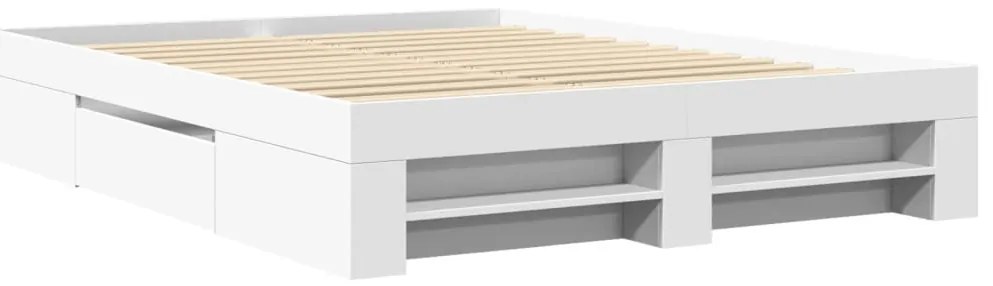 vidaXL Πλαίσιο κρεβατιού χωρίς στρώμα 160x200 εκ. Επεξεργασμένο Ξύλο