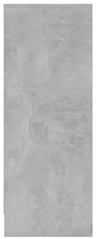 vidaXL Παπουτσοθήκη Γκρι Σκυροδέματος 60 x 35 x 92 εκ. από Επεξ. Ξύλο