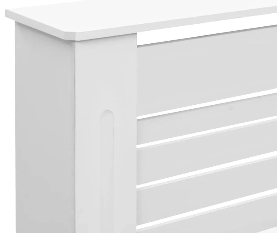 vidaXL Κάλυμμα Καλοριφέρ Λευκό 152 x 19 x 81,5 εκ. από MDF