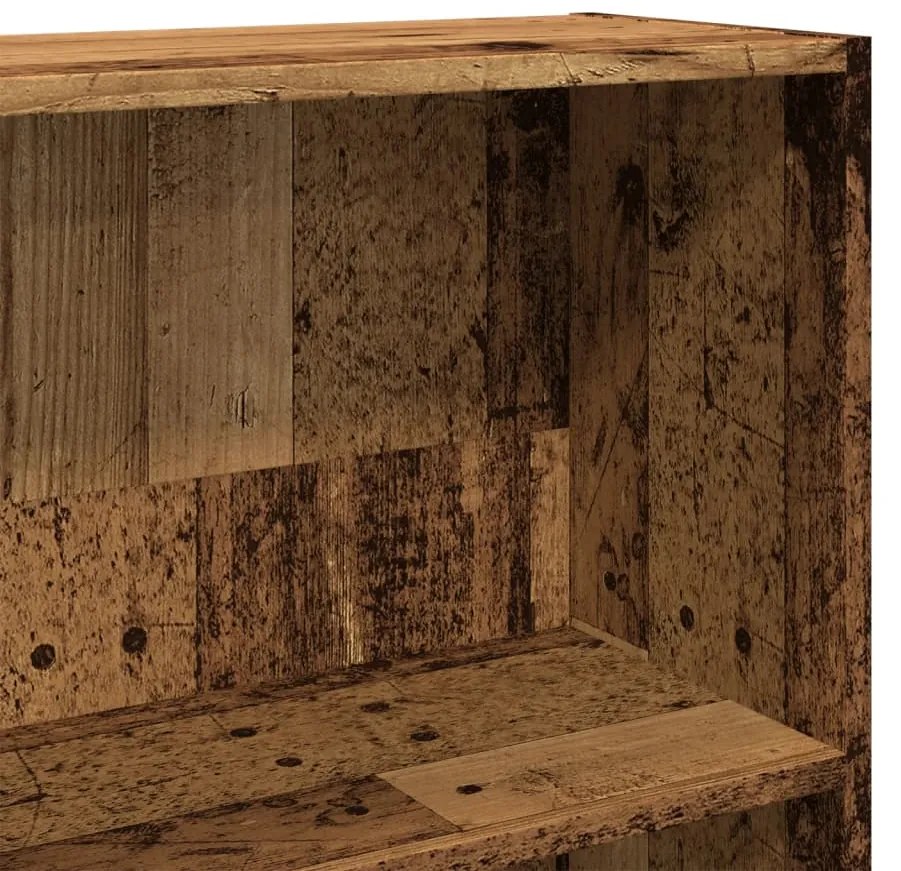 vidaXL Βιβλιοθήκη Όψη Παλαιού Ξύλου 80x24x143 εκ. Επεξεργασμένο Ξύλο