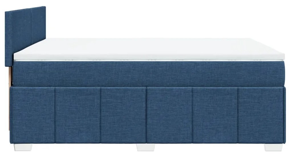 ΚΡΕΒΑΤΙ BOXSPRING ΜΕ ΣΤΡΩΜΑ ΜΠΛΕ 140X200 ΕΚ. ΥΦΑΣΜΑΤΙΝΟ 3287090