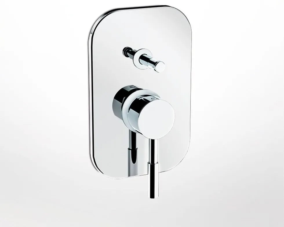 La Torre Tech Chrome Μίκτης Εντοιχισμού 2 Εξόδων με Εκτροπέα 12050R-100