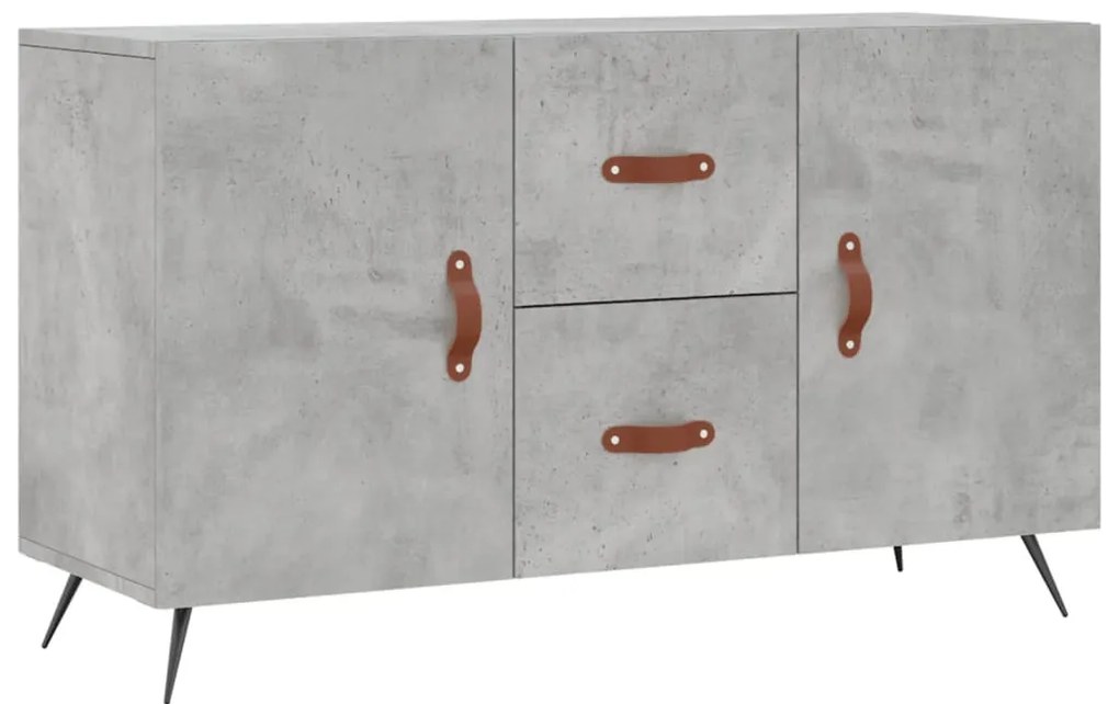 vidaXL Ντουλάπι Γκρι Σκυροδέματος 100 x 36 x 60 εκ. Επεξεργασμένο Ξύλο