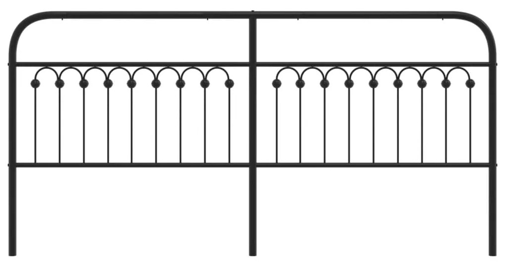 vidaXL Κεφαλάρι Μαύρο 200 εκ. Μεταλλικό