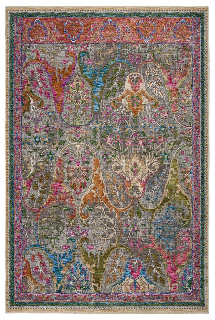 Χαλί (200x250) Βιοκαρπέτ Sonoro KH/86 /D.Grey/Fuxia