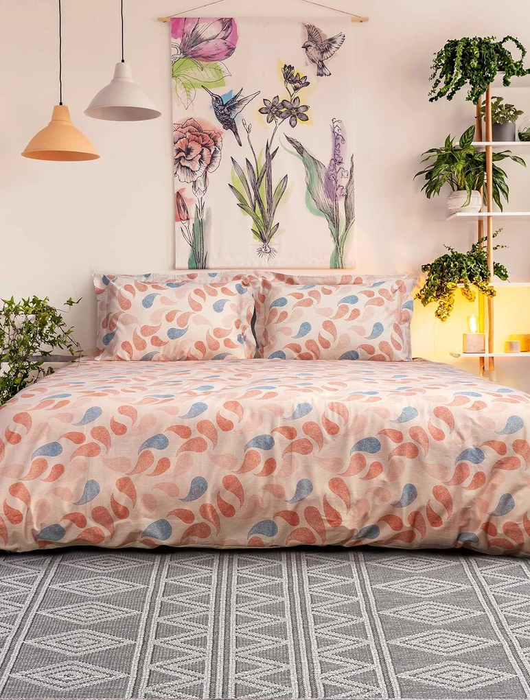 ΣΕΤ ΣΕΝΤΟΝΙΑ PAISLOOM Μπεζ Σετ σεντόνια γίγας (King Size): 270x260 + 2 μαξιλαροθήκες 52x72 εκ. MADI