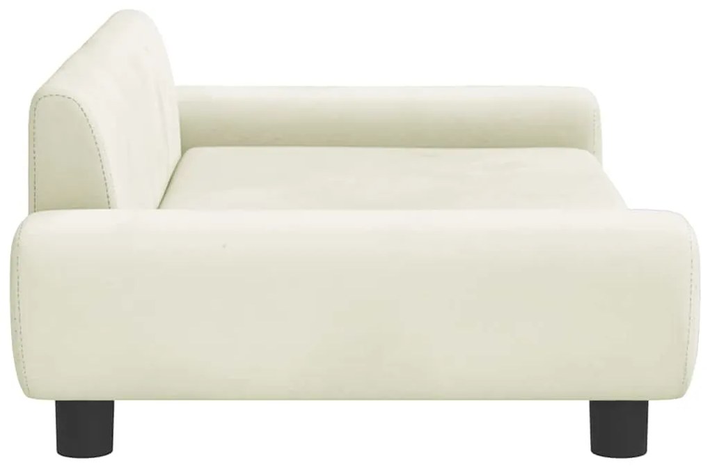 vidaXL Καναπές Παιδικός Κρεμ 100 x 54 x 33 εκ. από Βελούδο