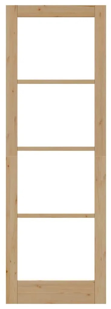 vidaXL Εσωτερική Πόρτα με Γυαλί Καφέ 78 x 232 cm