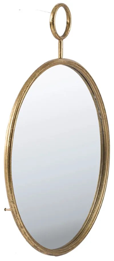 Artekko Mirror Καθρέπτης Τοίχου Μέταλλο Γυαλί Χρυσό (57x4.5x72)cm