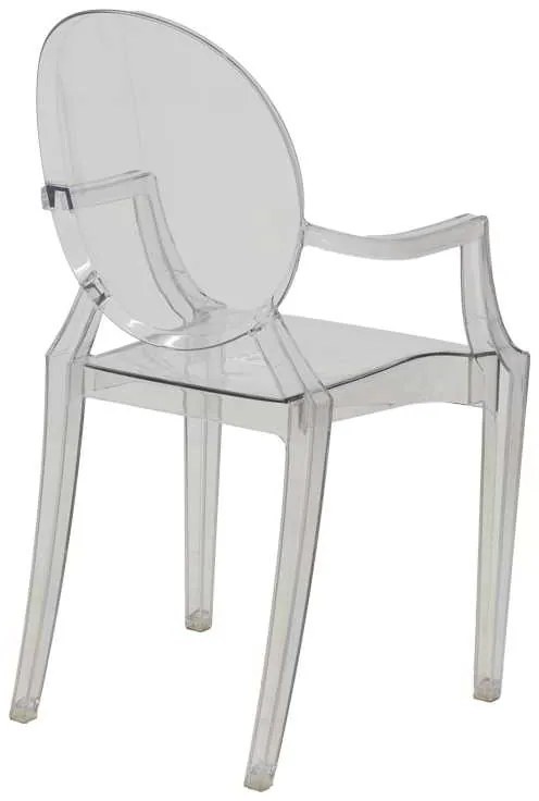 Καρέκλα Narova pakoworld PC διάφανο 43x48x92εκ