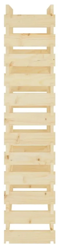vidaXL Ραφιέρα Κρασιών 83 x 29 x 134 εκ. από Μασίφ Ξύλο Πεύκου
