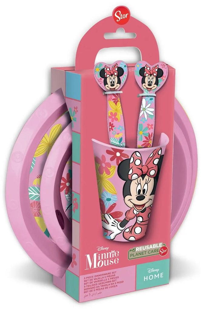 Παιδικό Σετ Σκεύη Minnie Mouse CZ11312 Ροζ 5 Τεμάχια