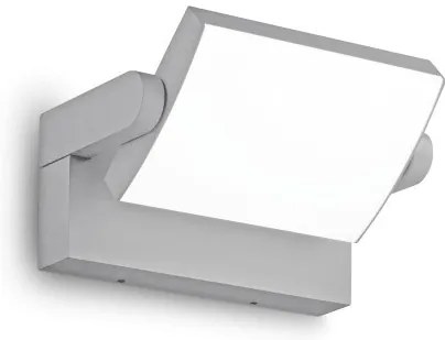 Απλίκα Φωτιστικό Τοίχου LED 20,5W IP54 Γκρι Swipe 326863 Ideal Lux-326863-Γκρι 326863