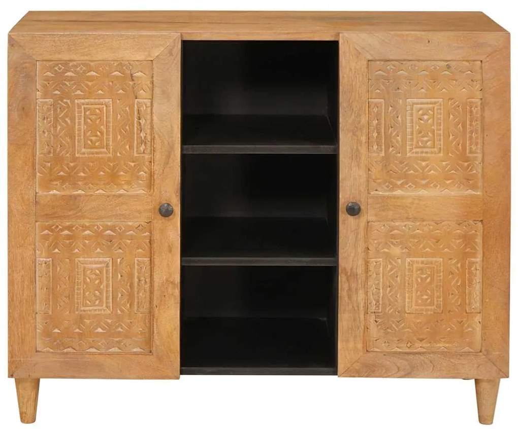 vidaXL Πλαϊνό γραφείο Ανοιχτό καφέ 33.5 x 90 x 75 εκ