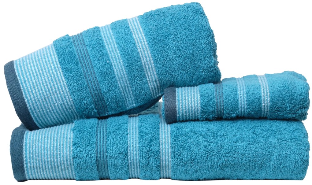 Πετσέτα Προσώπου 50x100 Χαβάη Πετρόλ Viopros