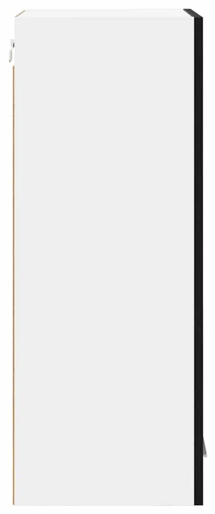 vidaXL Κρεμαστό ντουλάπι με αποθήκευση Μαύρη Οξυά 40 x 31 x 80 εκ.