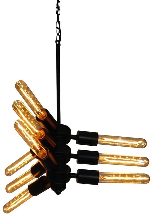 Φωτιστικό Οροφής 77-3202 1050-9 Helix Black Mat Homelighting Metal